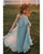 Morning Mist Flower Girls Dresses A-line First Birth Party Gowns 2020 new arrival