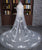 Wedding Veils with Appliques Accessories for Brides 3 meters Length